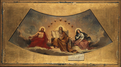 Le Père éternel, le Christ et la Vierge by Abel de Pujol