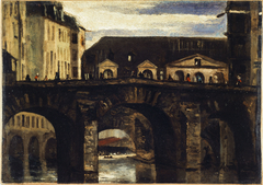 Le Petit Pont et le pont Saint-Charles by Louis Godefroy Jadin