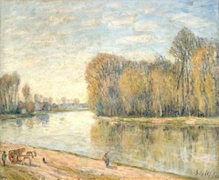 Les bords du Loing by Alfred Sisley