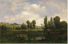 Les Coteaux de Melun by Théodore Rousseau
