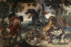 Lion Hunting by Abraham van Diepenbeeck