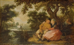 Lovers in a landscape