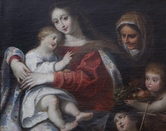 Madonna and Child with Saint Elizabeth and Infant John the Baptist and a Child-angel by Anonymous