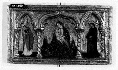 Madonna met heiligen en stichters by Lorenzo Veneziano