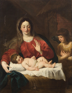 Maria mit Kind und Engel