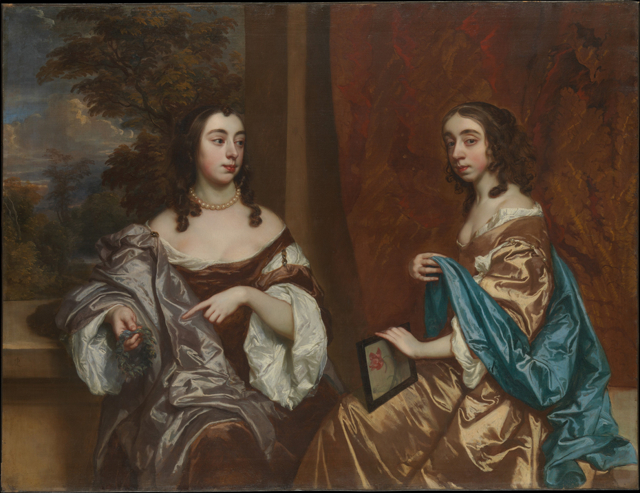 Mary Capel (1630–1715), Later Duchess of Beaufort, and Her Sister Elizabeth (1633–1678), Countess of Carnarvon