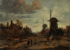 Mills by Evening by Aert van der Neer
