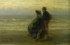 Mother and Child on a Seashore