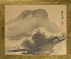 Mountains and Woods in Silhouette by Tani Bunchō