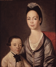 Mrs. Aaron Lopez and Her Son Joshua by Gilbert Stuart