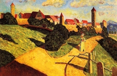 Old Town II by Wassily Kandinsky