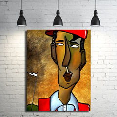 Original Abstract painting Modern Home Decor LARGE Canvas Wall Art golf by Fidostudio