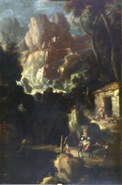 Paisaje con cascada by Bartolomé Esteban Murillo
