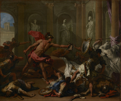 Perseus Confronting Phineus with the Head of Medusa by Sebastiano Ricci