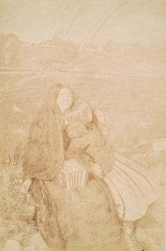 Photograph of 'The Blind Girl' by Millais, from an album compiled by Sir John Everett Millais - Rupert Potter - ABDAG012316 by Rupert William Potter