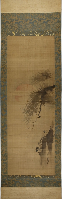 Pine with Rising Sun, Plum with Moon by Kanō Tsunenobu