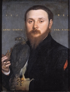 Portrait of a falconer by Hans Holbein the Younger