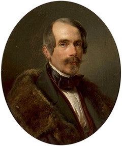 Portrait of a man in a fur