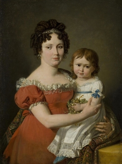 Portrait of A.P. Mailevskaya with Her Daughter