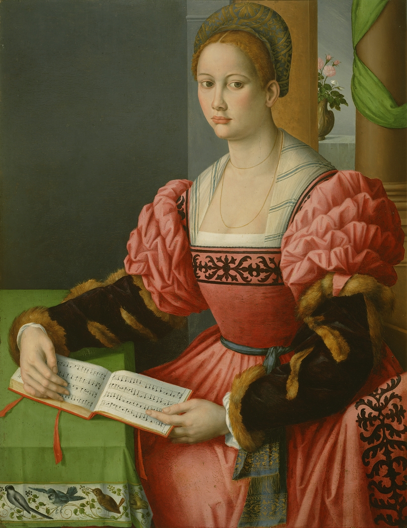 Portrait of a Woman with a Book of Music