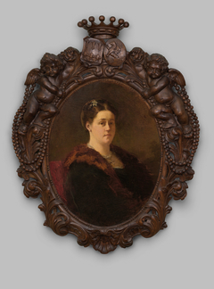Portrait of Alwina Agnes Clementine Bohlen (1841-1926) by Christoffel Bisschop