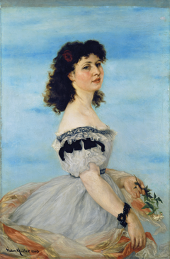 Portrait of Berta von Radowitz as a Young Girl by Victor Müller
