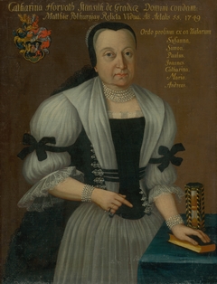 Portrait of Katarína Horvath-Stančič by Ján Gottlieb Kramer
