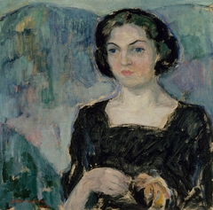 Portrait of Mrs Bertha Stenman by Jalmari Ruokokoski