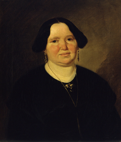 Portrait of Mrs. Müller by Ludwig Knaus