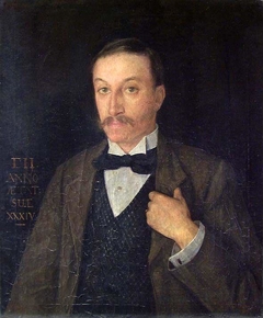 Portrait of Museum Director Emil Hannover by Halfdan Strøm