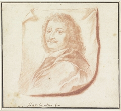 Portret van Cornelis van Poelenburg by Jacob Houbraken