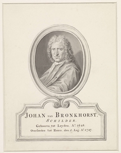 Portret van Johannes Bronkhorst by Anna Folkema