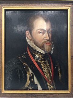 Portret van Philips II, koning van Spanje by anonymous painter