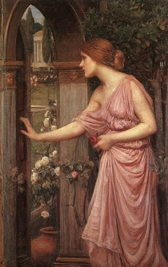 Psyche Opening the Door into Cupid's Garden by John William Waterhouse