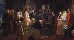 Queen Victoria at the Tomb of Napoleon, 24 August 1855 by Edward Matthew Ward