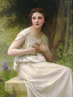 Réflexion by William-Adolphe Bouguereau