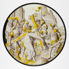 Roundel with Christ Carrying the Cross with Saint Veronica