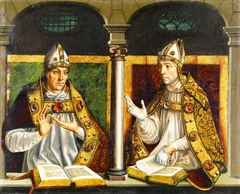 Saint Ambrose and Saint Augustine by Pedro Berruguete