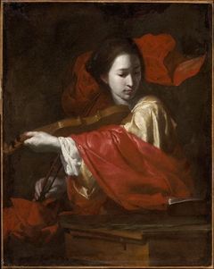 Saint Cecilia by Bernardo Cavallino