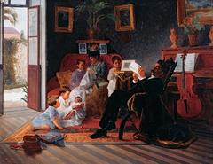 Scene of Adolfo Pinto’s Family by José Ferraz de Almeida Júnior