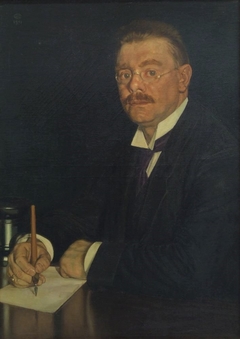 Schriftsteller Ottomar Enking by Oskar Zwintscher