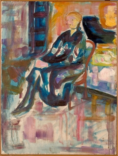 Seated Young Woman by Edvard Munch