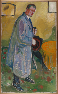 Self-Portrait with Hat and Overcoat by Edvard Munch