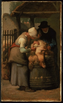 Shearing Sheep by Jean-François Millet