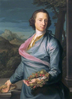 Sir Matthew Fetherstonhaugh, 1st Bt, MP (1714-1774) with Wreaths of Fruit and Corn by Pompeo Batoni