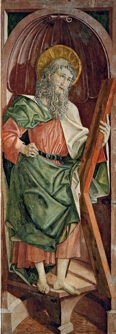 St. Andrew, left wing from an altarpiece (exterior) by Friedrich Pacher