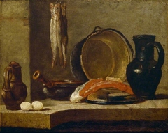 Still Life of Kitchen Utensils by Jean-Baptiste-Siméon Chardin