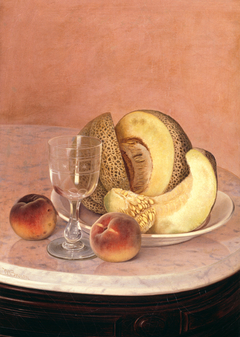 Still Life with Cantaloupe by William Mason Brown