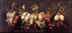 Still Life with Fruit and a Bird by Anonymous