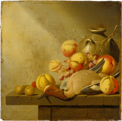 Still Life with Fruit and Plucked Duck